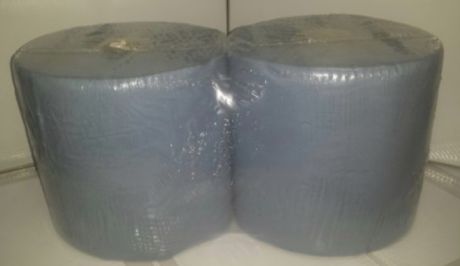 Industrial paper towel, rolled, blue, turned back 127.25RBLUE
