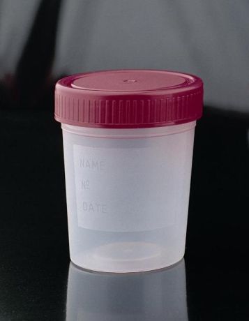 Sample container 120 ml, with screw cap and spoon