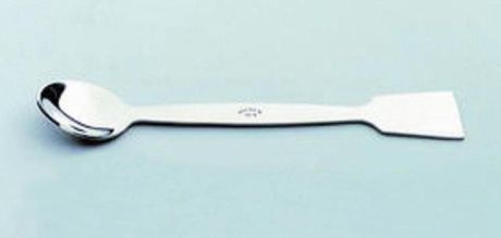 Spatula spoon with flat handle