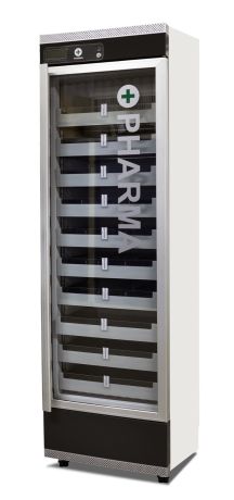 Vestfrost AKG 427E gyógyszerészeti hűtő 228 liter, +2°C – +8°C, üvegajtós