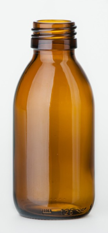 Brown medicine bottle