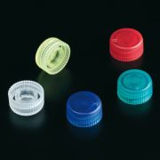 Cap for screw thread mictorube, yellow, 500 pc/case