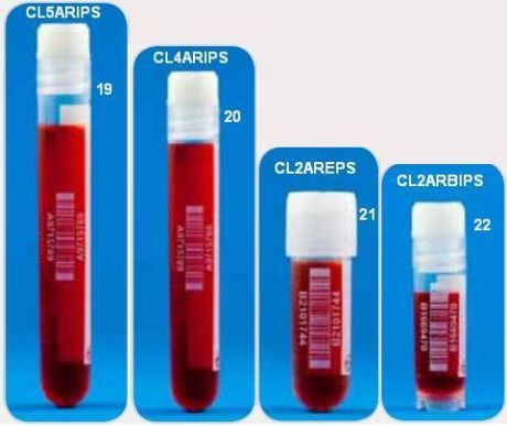 Freezer tube (cryo) sterile, with external or internal thread, screw cap